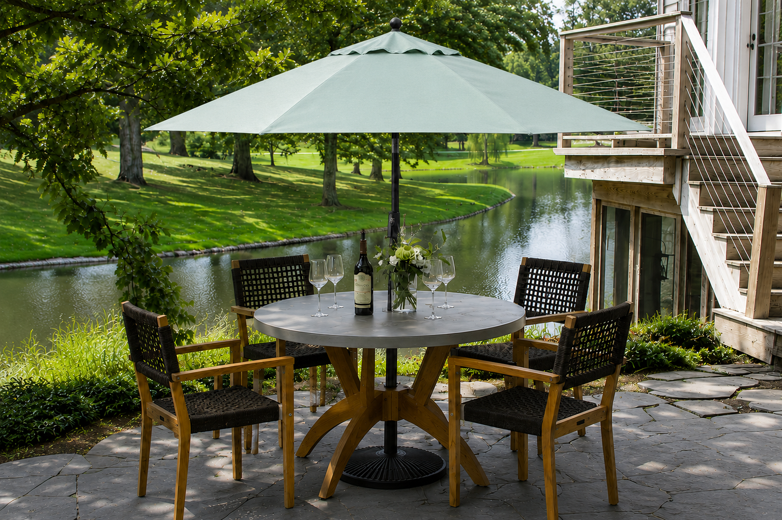 coral coast 9 ft push button tilt patio umbrella 9' Push Button Tilt Umbrella, Black Frame