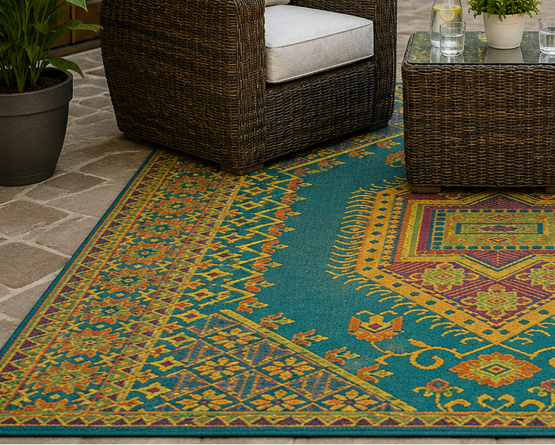Turkish Outdoor Mat, Aqua – Armstrong Garden Centers