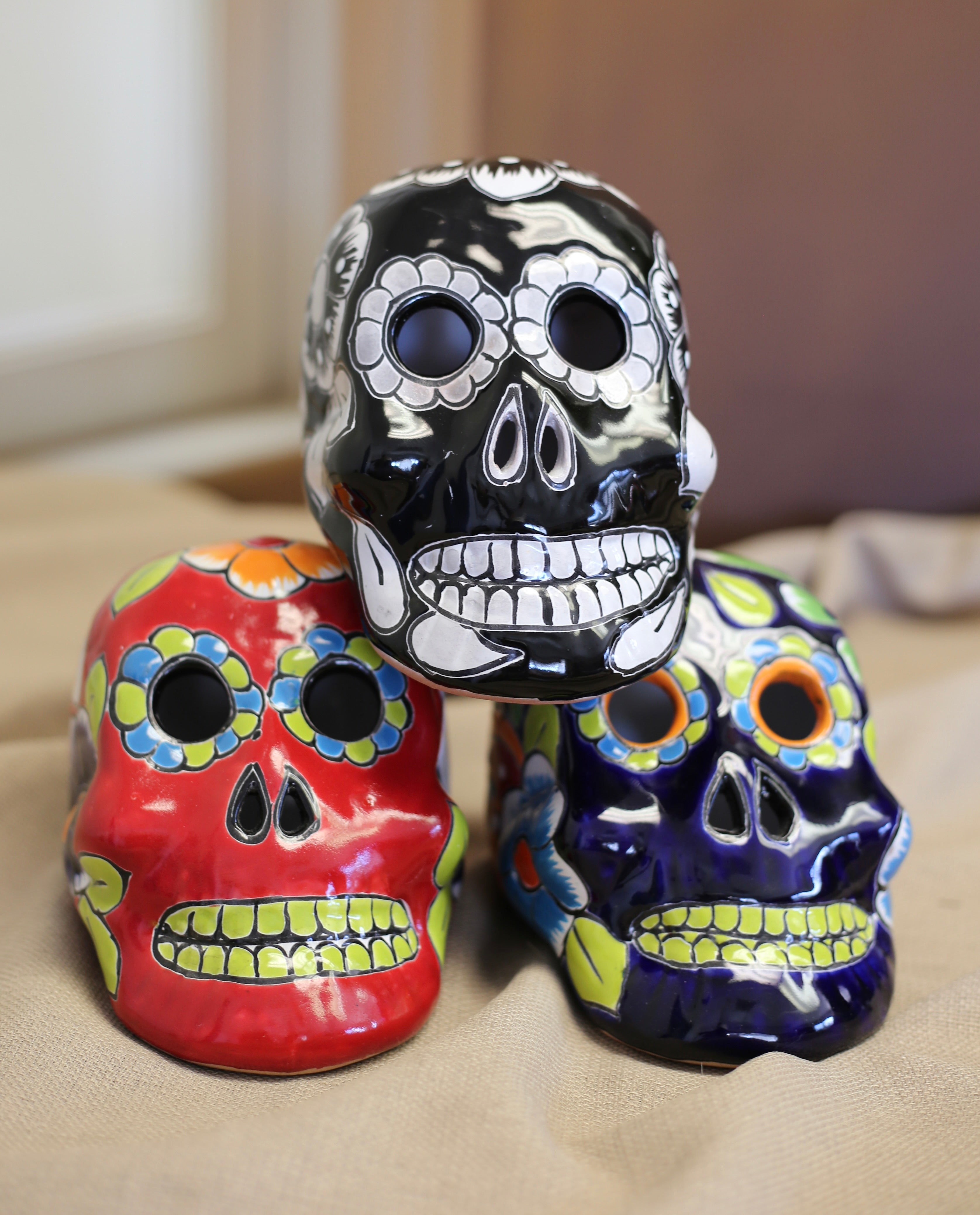 Talavera Colors Skull Statue – Armstrong Garden Centers
