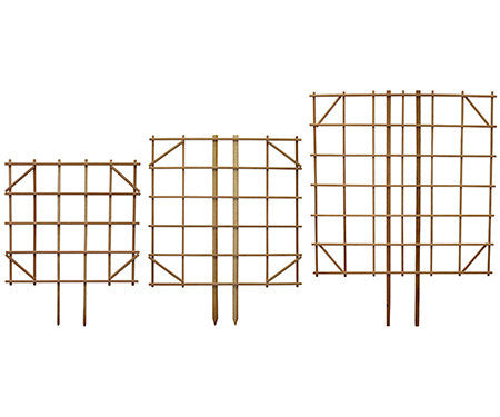 wooden trellis square Redwood Square Espalier Trellis