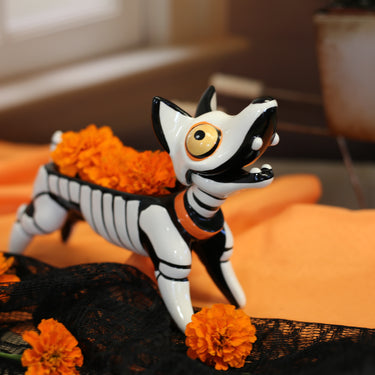 Dolomite Skeleton Dog Bowl