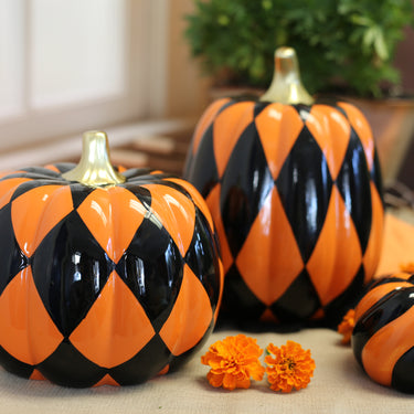 Black & Orange Pattern Pumpkins