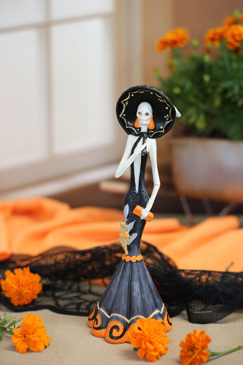 Resin Catrina Skeleton Black Dress Armstrong Garden Centers Resin Catrina Skeleton Black Dress Armstrong Garden Centers
