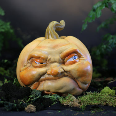 Resin Pumpkin Face – Wide