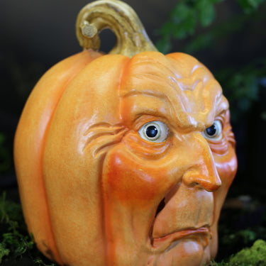 Resin Pumpkin Face – Tall