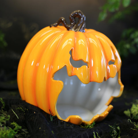 Dolomite Pumpkin Candy Bowl