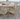 Eucalyptus Antique Wash Lazy Susan Dining Set - 7 Piece