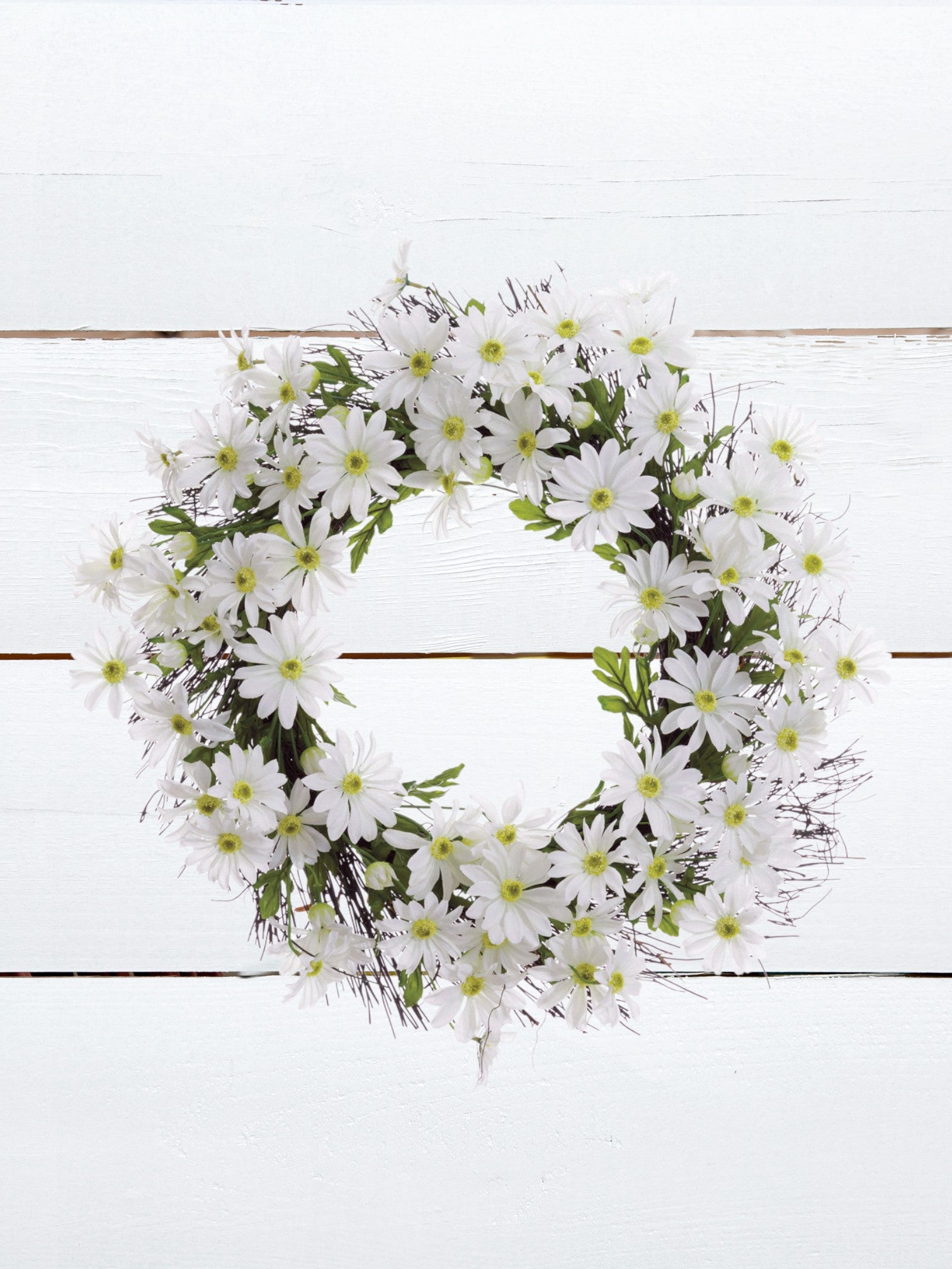 White Daisy Wreath - Thumbnail 2