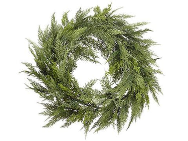 Deluxe Cedar Wreath – 22" (Artificial)