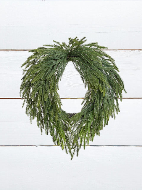 Willow Pine Swag Wreath – 24" (Artificial)