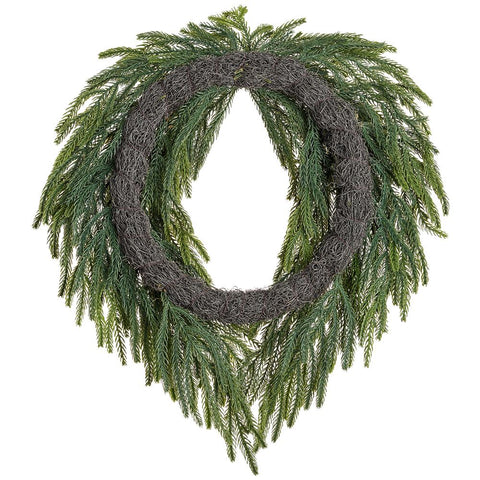 Willow Pine Swag Wreath – 30" (Artificial)