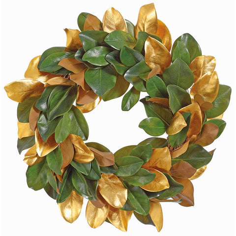 Magnolia Leaf Wreath – 27" (Artificial)