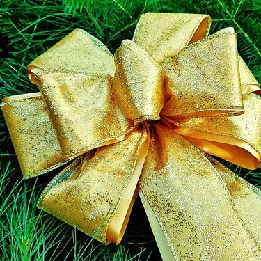 Glitter Gold on Gold Bow