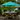 9' Push Button Tilt Umbrella, Black Frame - Aqua