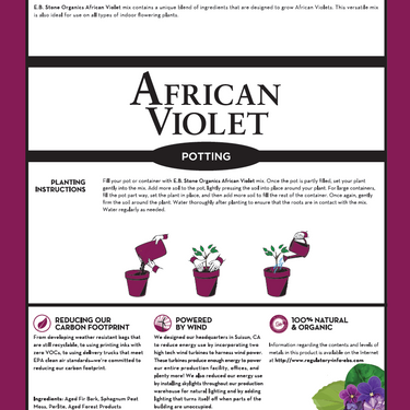 E.B. Stone Organics African Violet Mix