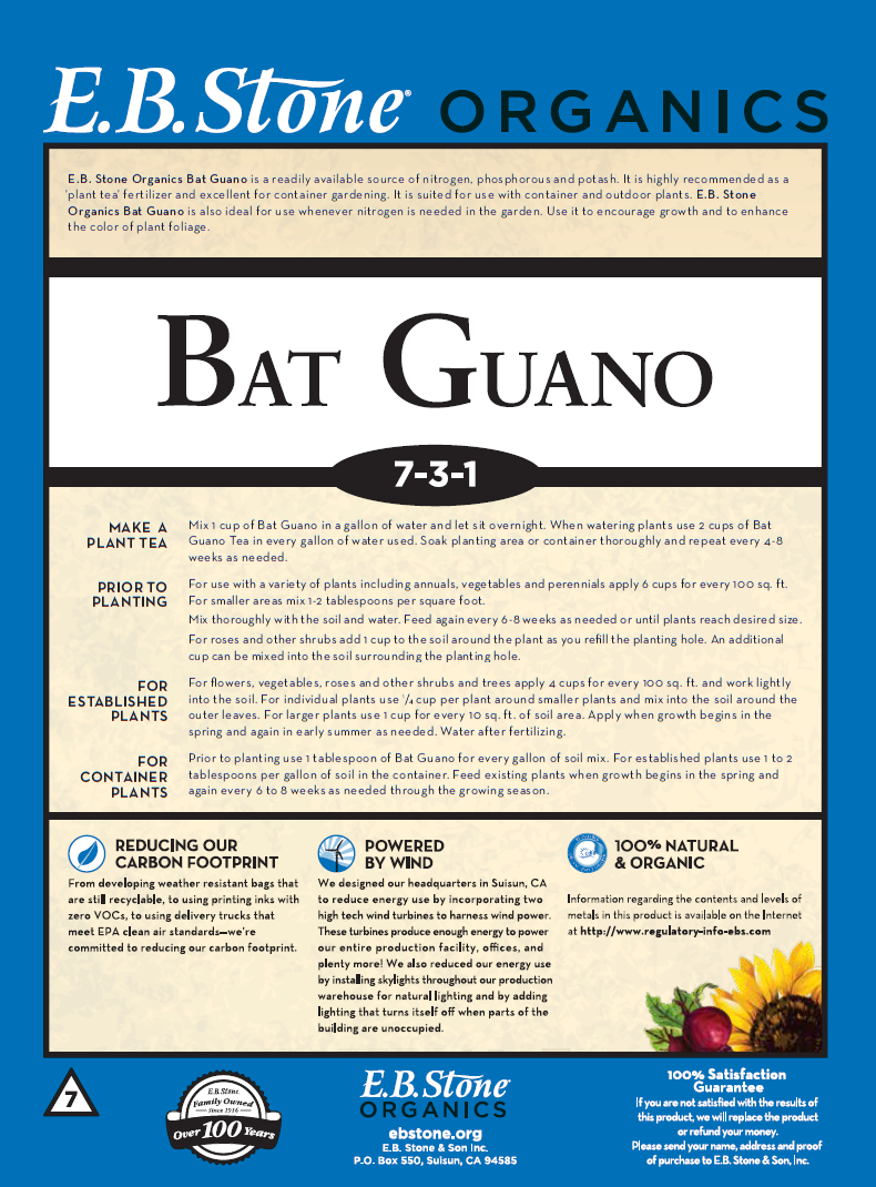 E.B. Stone Bat Guano 7-3-1 - Thumbnail 2
