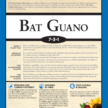 E.B. Stone Bat Guano 7-3-1 1