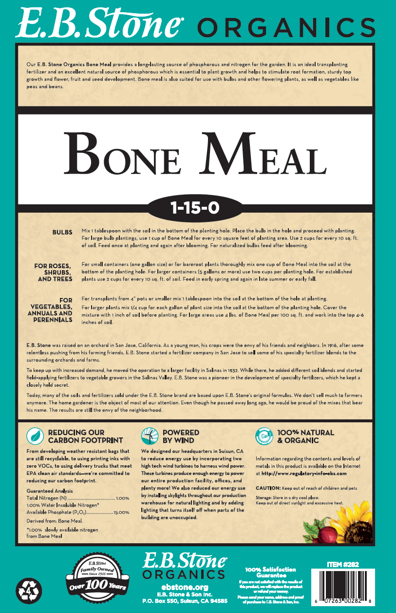 E.B. Stone Organics Bone Meal 1-15-0 - Thumbnail 2
