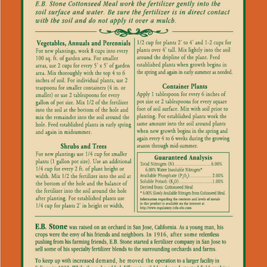 E.B. Stone Organics Cottonseed Meal