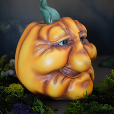 Al Gourdon Resin Face Pumpkin – 9.6"