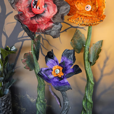 Orange & Black Paper Corpse Flower – 39"