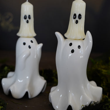 Ceramic Ghost Candle Holder
