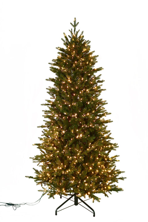 Fraser Supreme Fir Artificial Christmas Tree – 6.5’ Pre-Lit with Color-Changing Starry Lights