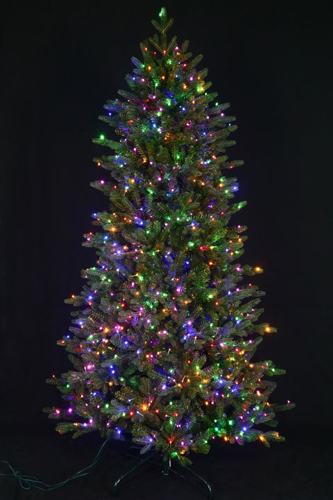 Fraser Supreme Fir Artificial Christmas Tree – 6.5’ Pre-Lit with Color-Changing Starry Lights