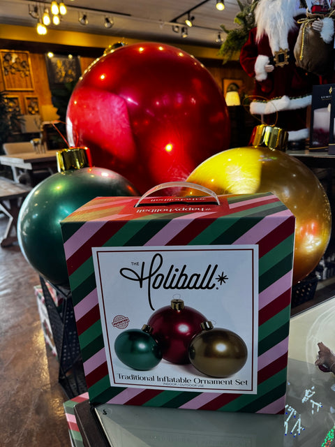Holiball™ Set of 3 – Red, Gold & Green