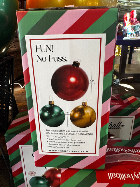 Holiball™ Set of 3 – Red, Gold & Green