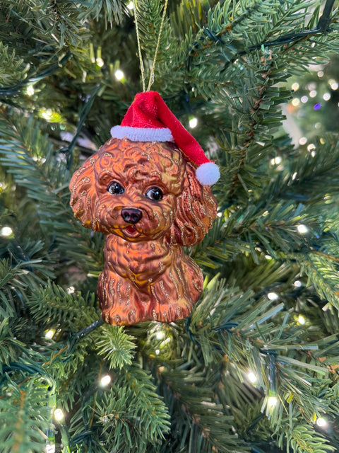 Glass Doodle Pupper Ornament