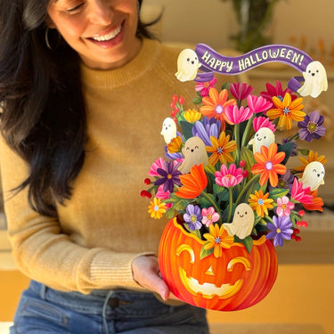 Jack-O’-Lantern Boo-quet Pop-Up Card