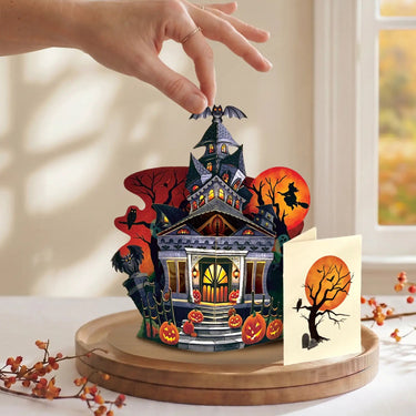 Mini Haunted House Pop-Up Card
