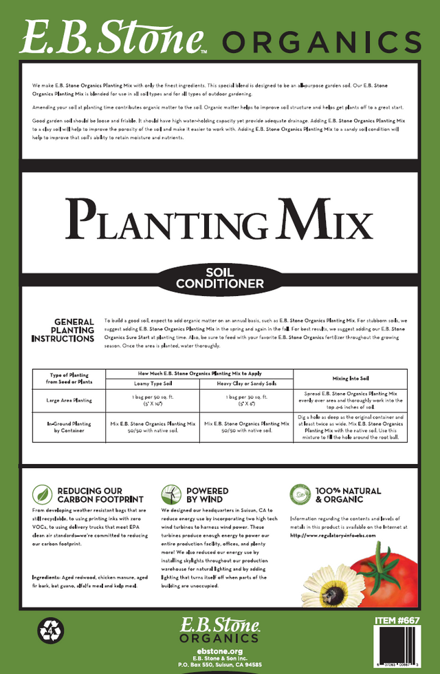 E.B. Stone Organics Planting Mix – Armstrong Garden Centers