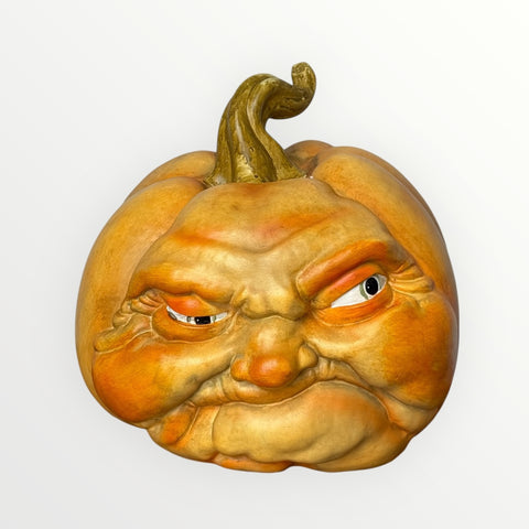Resin Pumpkin Face – Wide
