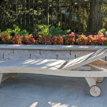 Antique Wash Eucalyptus & Sling Chaise Lounger
