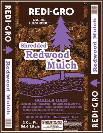 Redi-Gro Shredded Redwood Mulch