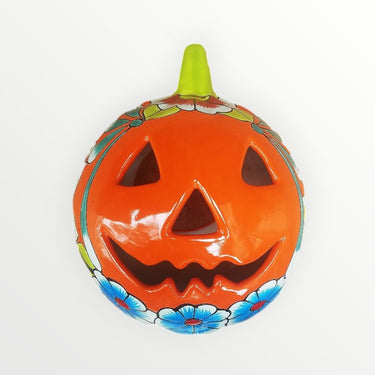 Talavera Colors Pumpkin Statue – 10 inch