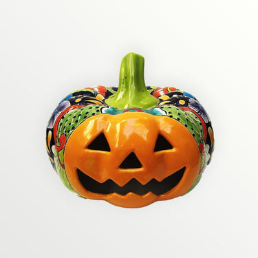 Talavera Colors Pumpkin Statue – 12 inch