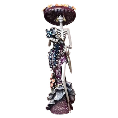 Talavera Colors Catrina Statue - 10 inch