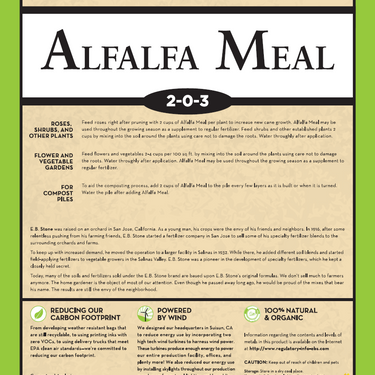 E.B. Stone Organics Alfalfa Meal 2-0-3