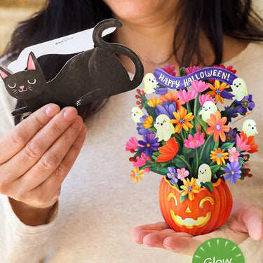 Mini Jack-O’-Lantern Boo-quet Pop-Up Card