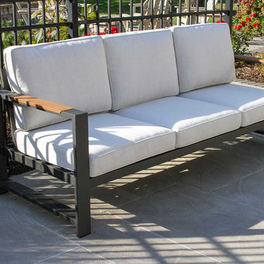 Sienna Black Aluminum Deep Seating Set - 5 Piece