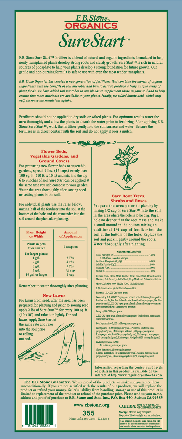 E.B. Stone Organics Sure Start 4-6-2