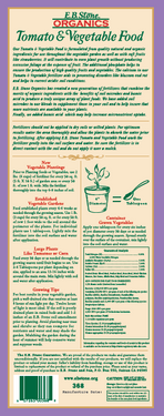E.B. Stone Organics Tomato & Vegetable Food 4-5-3