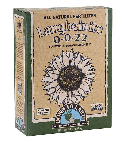Down To Earth Langbeinite Fertilizer - 5 lb