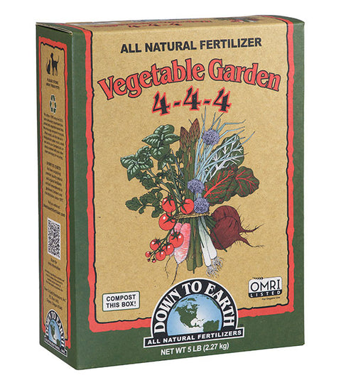 Down To Earth Vegetable Garden 4-4-4 Fertilizer - 5 lb