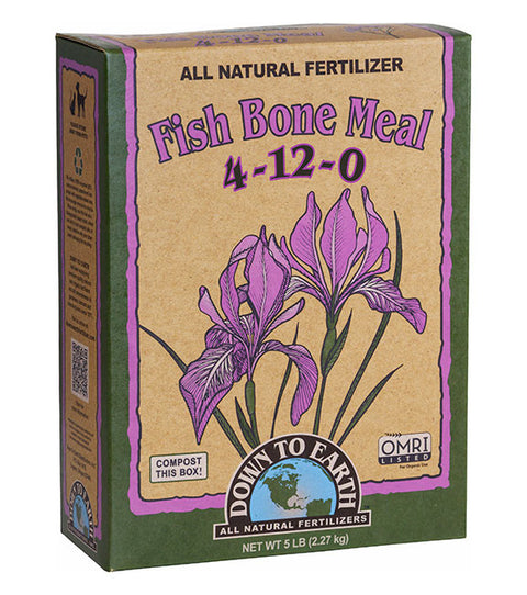 Down To Earth Fish Bone Meal Fertilizer - 5 lb