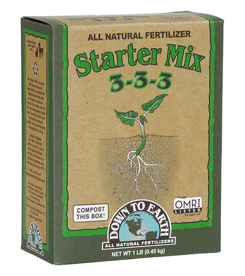 Down To Earth Starter Mix 3-3-3 Fertilizer - 1 lb