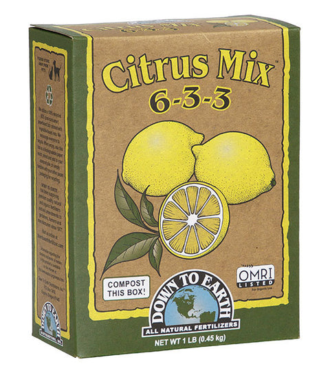 Down To Earth Citrus Mix 6-3-3 Fertilizer - 1 lb